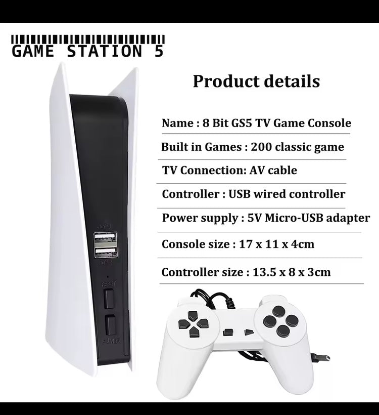 Console per videogiochi Tv retro classici integrati con 2 controller