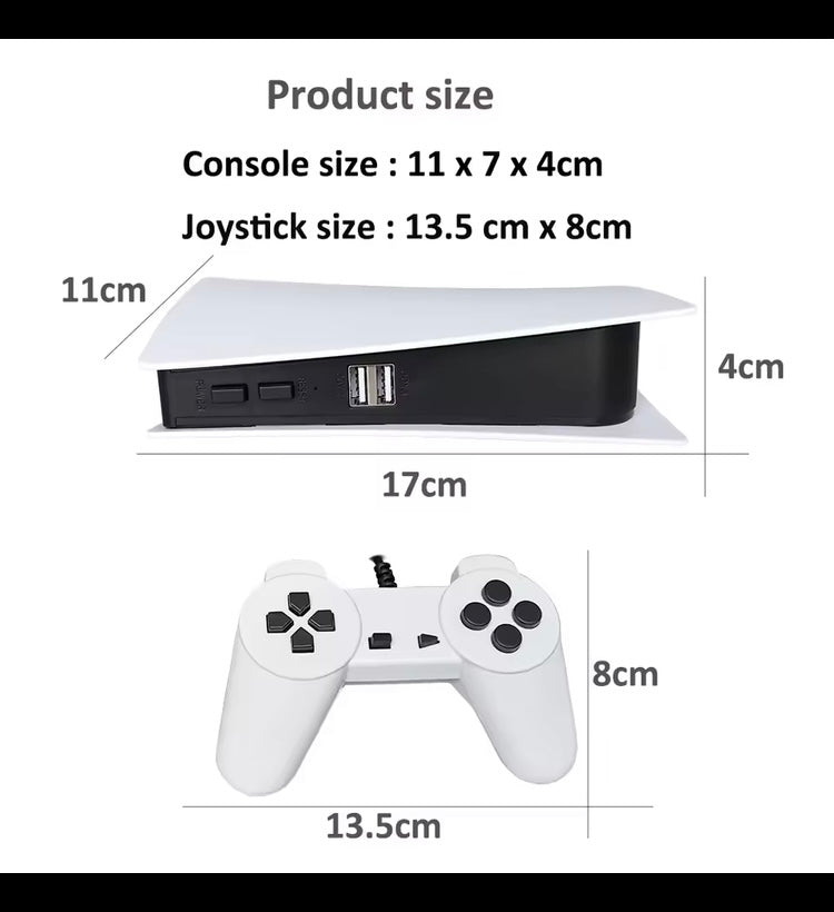 Console per videogiochi Tv retro classici integrati con 2 controller