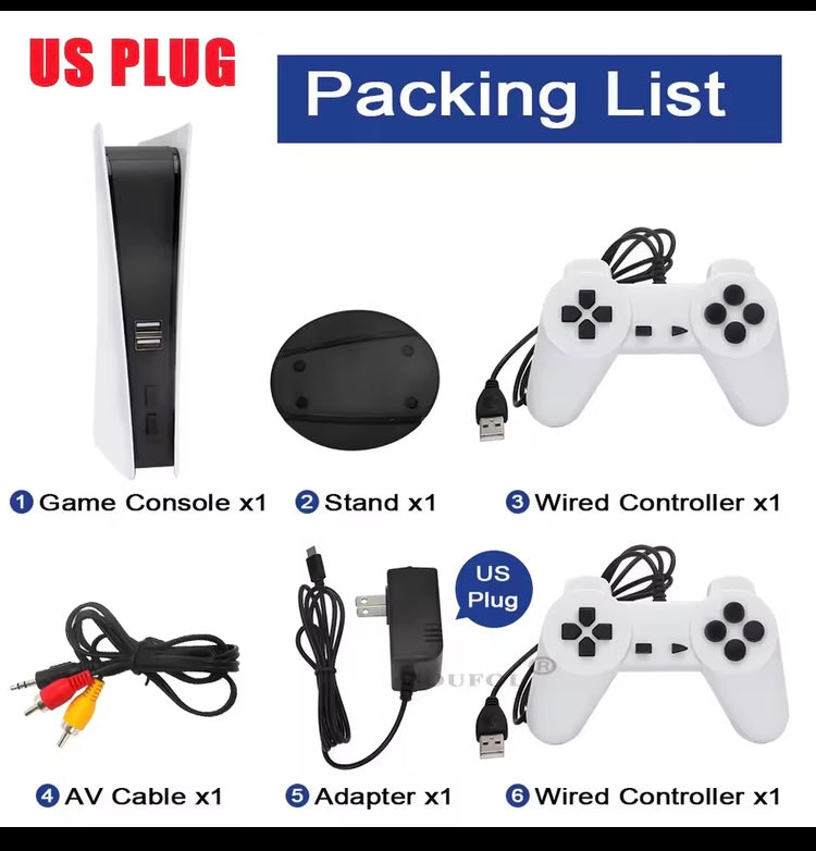 Console per videogiochi Tv retro classici integrati con 2 controller