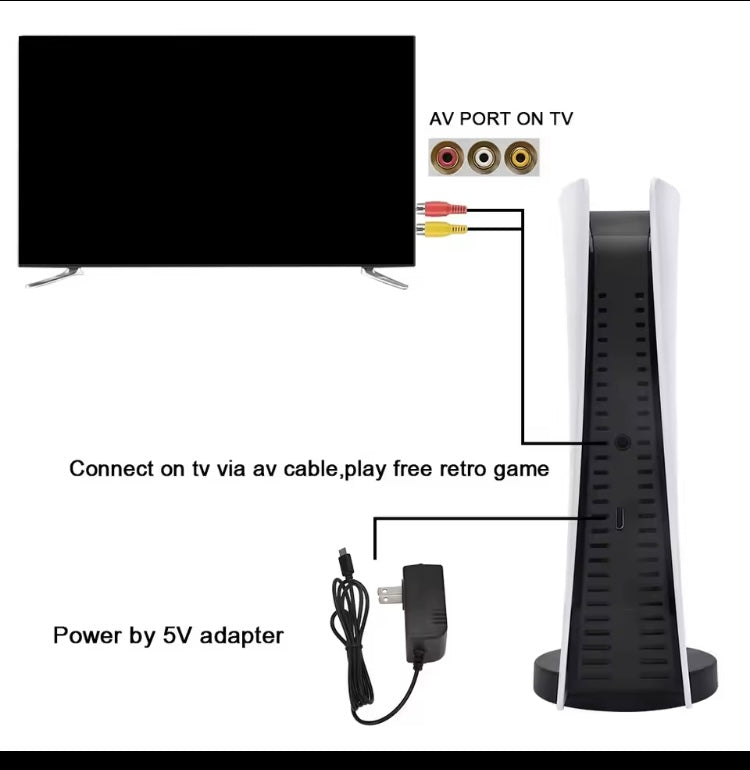 Console per videogiochi Tv retro classici integrati con 2 controller